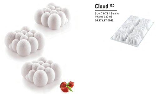 CLOUD120 Szilikon forma 71x71x34mm 120ml SF274