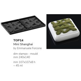 TOP14 Szilikon forma 107x107x8mm 45ml