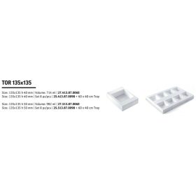 TOR135x135 H50/1  Szilikon forma fehér