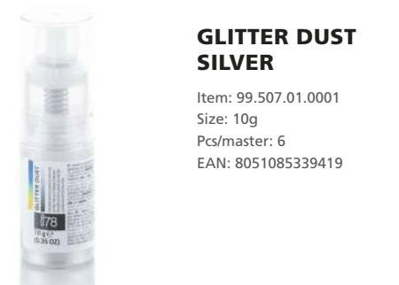 GLITTER Festékpor pumpás EZÜST pearl 10gr