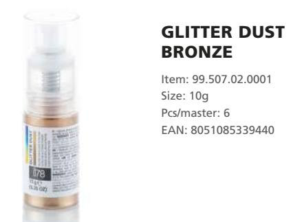 GLITTER Festékpor pumpás BRONZ pearl 10gr