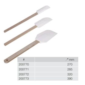 200770 Keverőkanál szilikon fa nyél 27cm