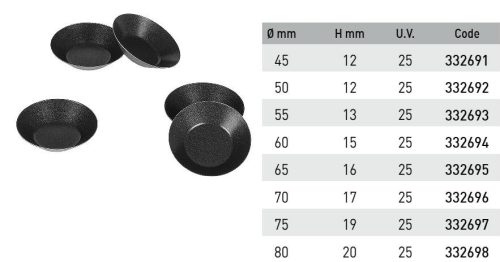 332691 Tartlet forma sima 25db/cs 45x12mm