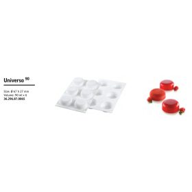UNIVERSO90 Szilikon forma fehér 67X27mm 6x90ml SF296