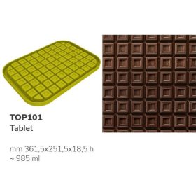  TOP101 Fagylat mintázó szilikon  TABLET 361,5x251,5x18,5mm 985ml