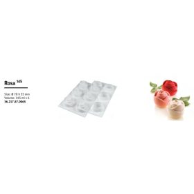 ROSA145 Szilikon forma fehér 70X55mm