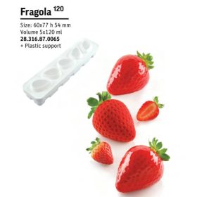 FRAGOLA120 Szilikon forma 60X77mm 120ml 5db/ forma