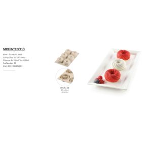 MINI INTRECCIO Szilikon forma  75x35mm 6x105ml SF290
