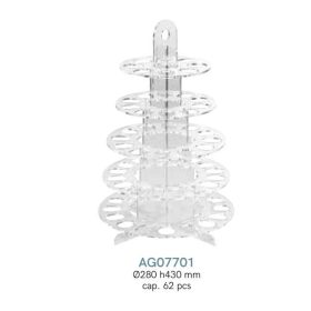 AG07701 Macaron tartó plexi 62db-os