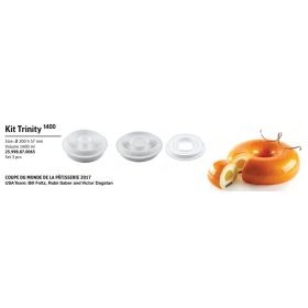 KIT TRINITY 1400 Szilikon desszert forma 200X52mm 1400ml