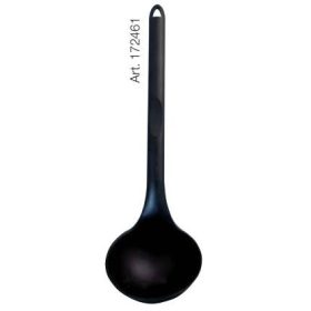   172461 Konyhai merőkanál műa. fekete 300x90x35mm 220°C-ig