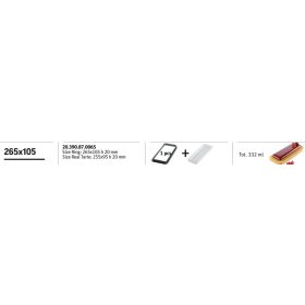   KIT TARTE RING RECTANGULAR Sütő forma szett 265x105mm 1dbforma + szilikon