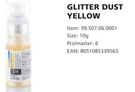 GLITTER Festékpor pumpás SÁRGA pearl 10gr