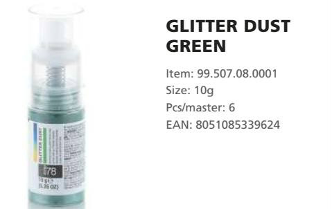 GLITTER Festékpor pumpás ZÖLD pearl 10gr