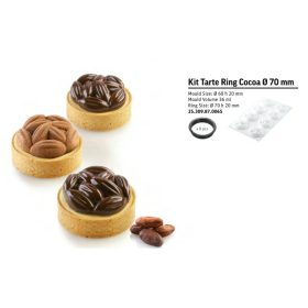   KIT TARTE RING COCOA Sütő forma szett 70mm 8db/cs sütő+szilikon forma SF309
