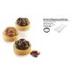 KIT TARTE RING COCOA Sütő forma szett 70mm 8db/cs sütő+szilikon forma SF309