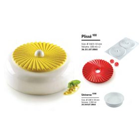 PLISSÉ100  Szilikon forma 140x10mm 100ml 2db/forma SF311