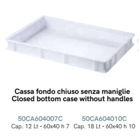 50CA604007C Tárolóláda zárt fehér 60x40x7cm