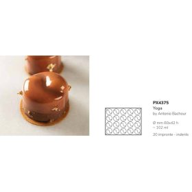 PX4375 Szilikon forma 30x40cm 20db/forma 102ml Yoga