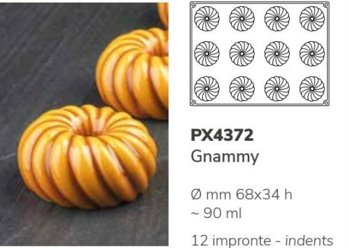 PX4372 Szilikon forma 30x40cm 12db/forma 90ml Gnammy