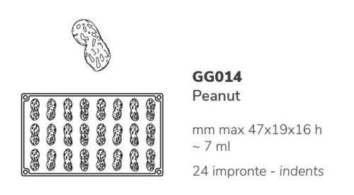 GG014S Szilikon forma gasztro földimogyoró/PEANUT