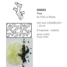 GG023S Szilikon forma gasztro ágak/TREE