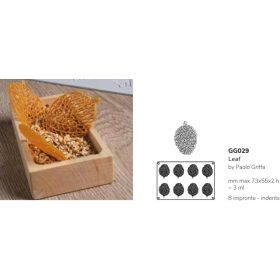 GG029S Szilikon forma gasztro levél/LEAF