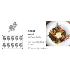 GG031S Szilikon forma gasztro faág/WOOD