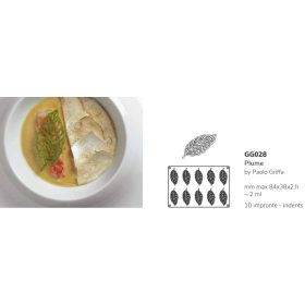 GG028S Szilikon forma gasztro toll/PLUME