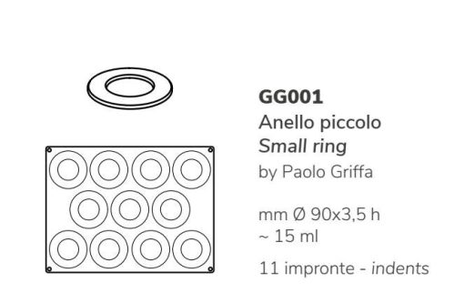 GG001S Szilikon forma gasztro SMALL RING