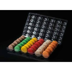 Macaron tartó 36db-os átlátszó 023/36-MC36