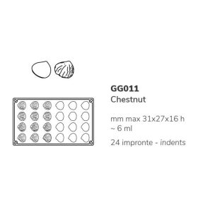 GG011S Szilikon forma gasztro gesztenye/CHESTNUT