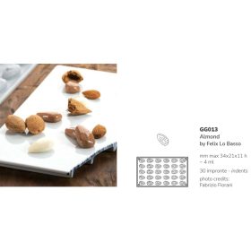 GG013S Szilikon forma gasztro mandula/ALMOND