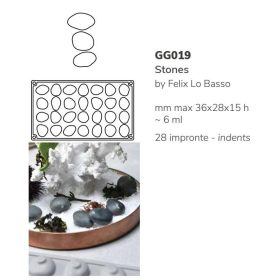 GG019S Szilikon forma gasztro kő/STONES