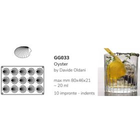 GG033S Szilikon forma gasztro fésűkagyló/OYSTER