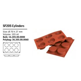 SF205 Szilikon forma CYLINDERS