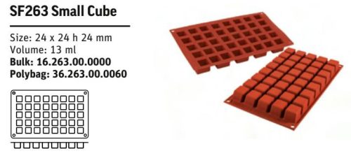 SF263 Szilikon forma SMALL CUBE