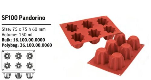 SF100 Szilikon forma PANDORINO