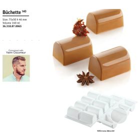 BUCHETTE 140 Szilikon forma fehér75X50x46mm SF318