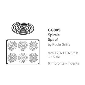 GG005 Szilikon forma gasztro SPIRAL
