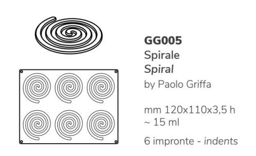 GG005 Szilikon forma gasztro SPIRAL