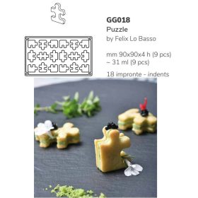 GG018S Szilikon forma gasztro PUZZLE
