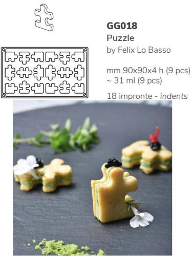 GG018S Szilikon forma gasztro PUZZLE