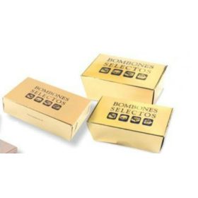 Bonbon doboz arany N0 110x65x25mm 10dkg