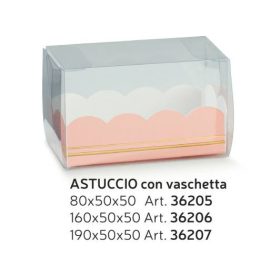 36206 Macaron doboz elegance rosa astuccio+vasch
