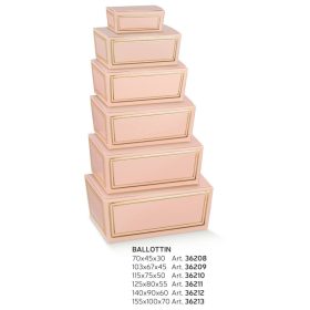 36211 Bonbon doboz  elegance rosa ballottini