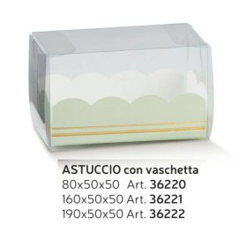 36220 Macaron doboz elegance verde astuccio+vasch