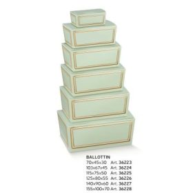 36226 Bonbon doboz  elegance verde ballottini