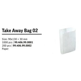 TAKE WAY BAG 02 Jégkrémhez tasak 9x13x3cm 200db/cs