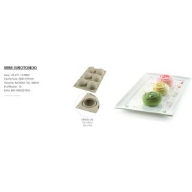 MINI GIROTONDO Szilikon forma 68x37mm 100ml SF211